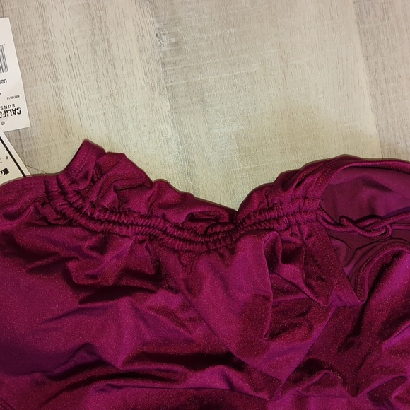 NWT Wine Colored Bathing Suit - Picture 2 of 4